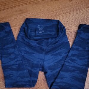 DYI Blue Camo Leggings High-Waisted Performance